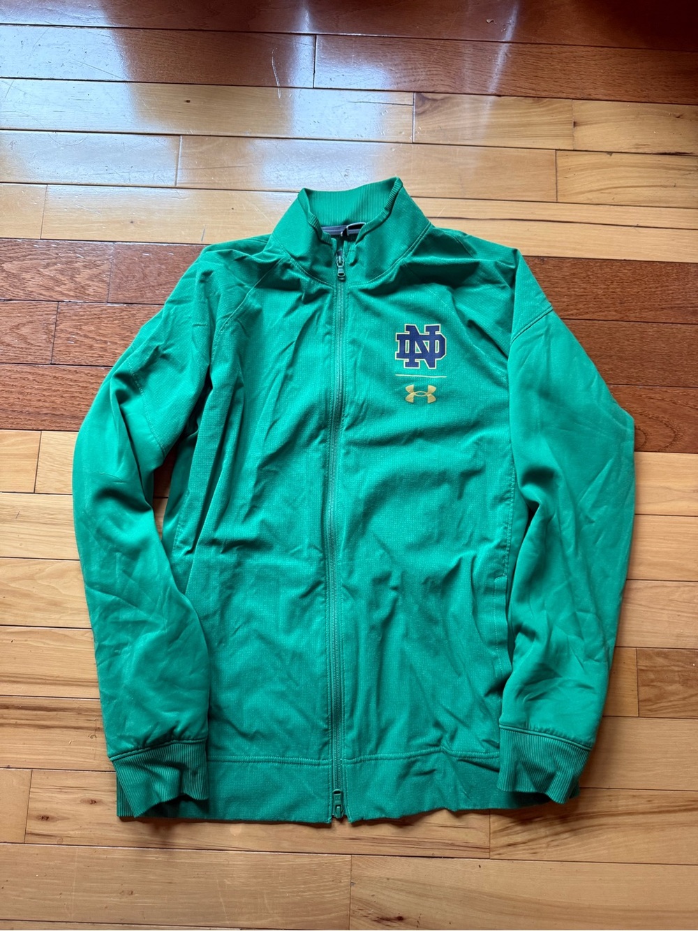 Under Armour Green Notre Dame Full-Zip Track Jacket
